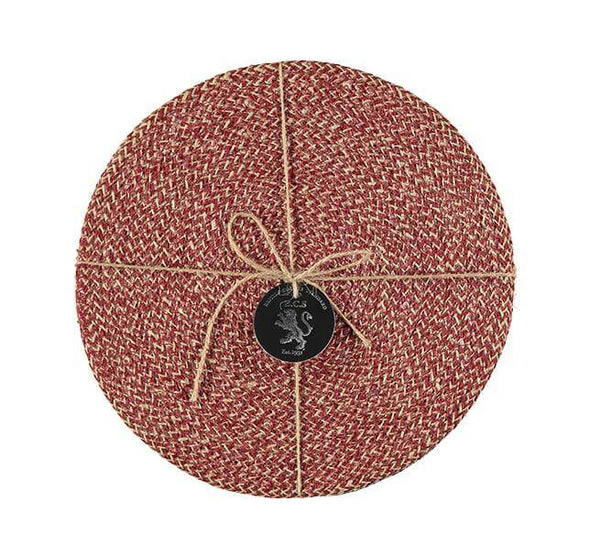 Jute Placemats - Guardsman Red