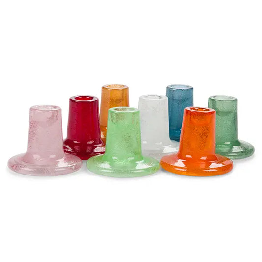 Glass Candle Holder - Jade Green