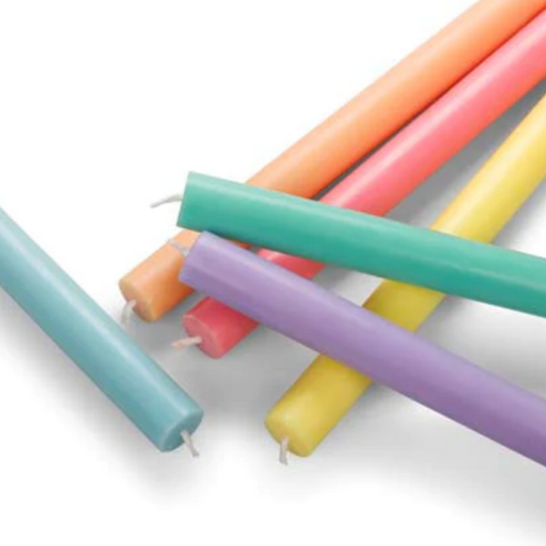 Pastel Rainbow - Mixed Set of 6 Candles