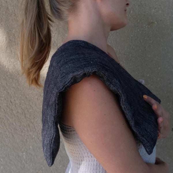 Wheat Bag Linen Herringbone