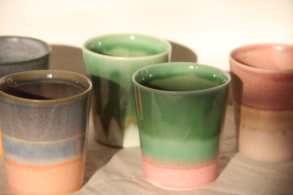 Handleless Mug - Lavender Blue and Rose Ombre