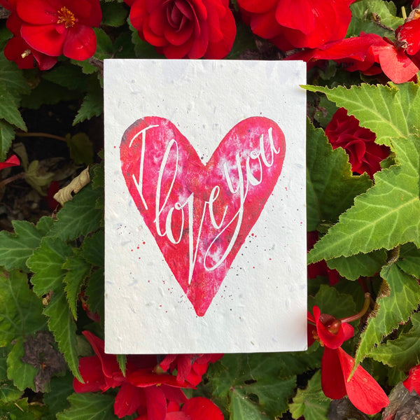 Plantable Flower Card - I Love You