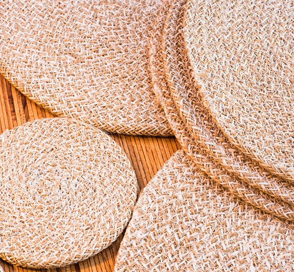 Jute Placemats - Pearl White