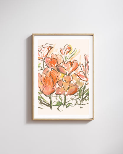'Tulips upon Tulips' Print