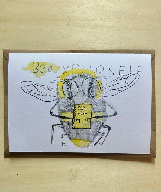 Beatrice the Bee A5 Greeting Card