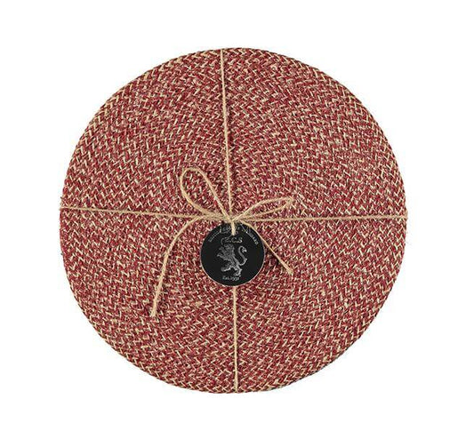 Jute Placemats - Guardsman Red