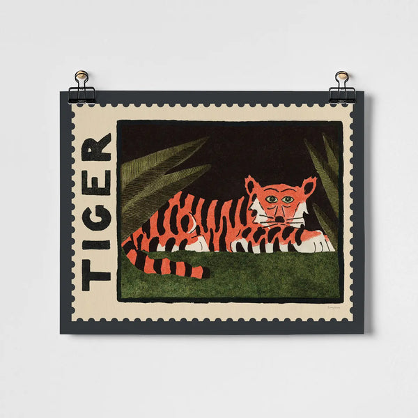 Tiger Vintage Fine Art Print