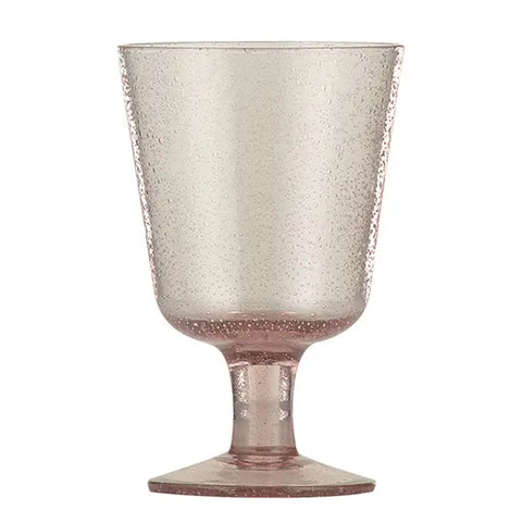 Handmade Wine Glass - Old Rose