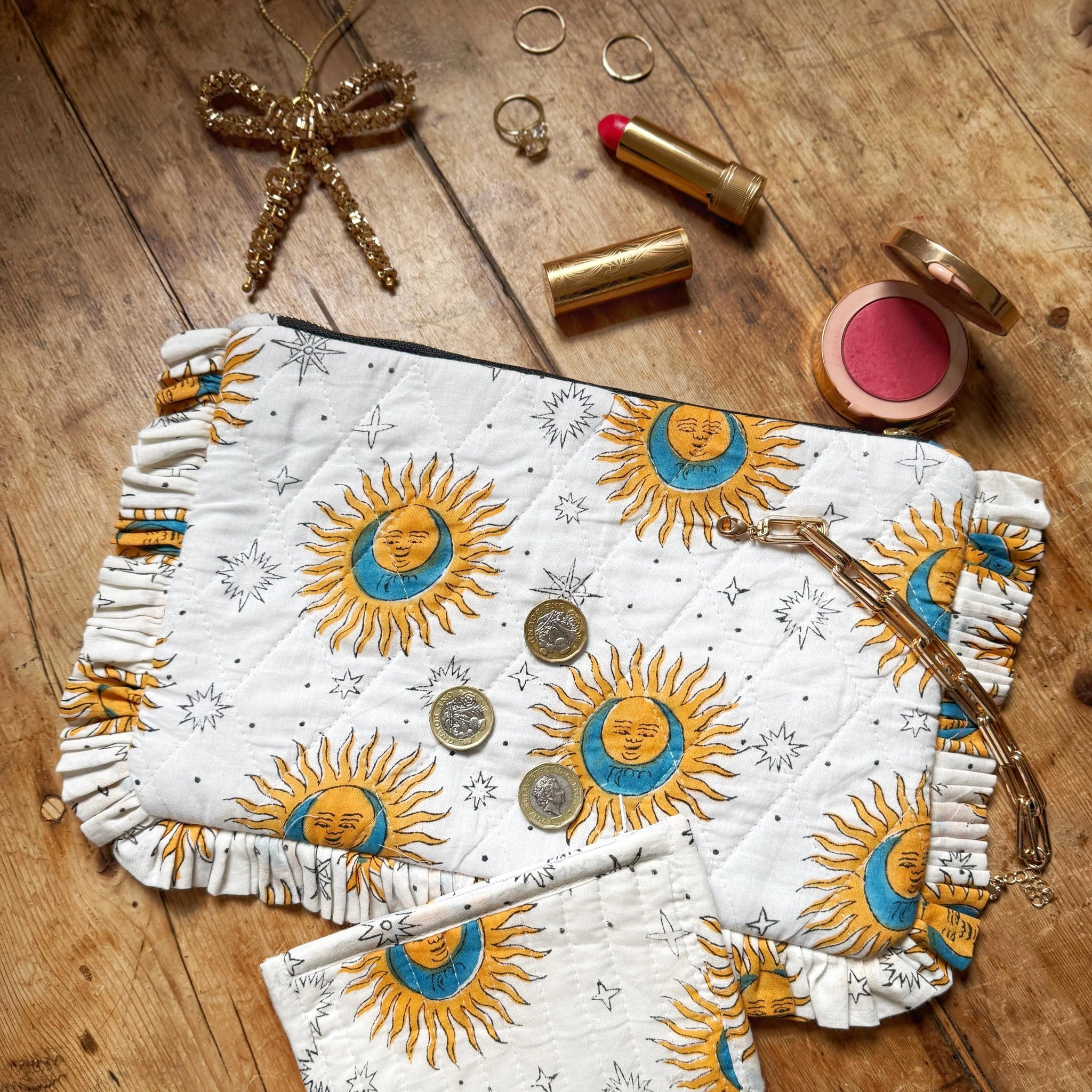 Celestial Ruffle Pouch