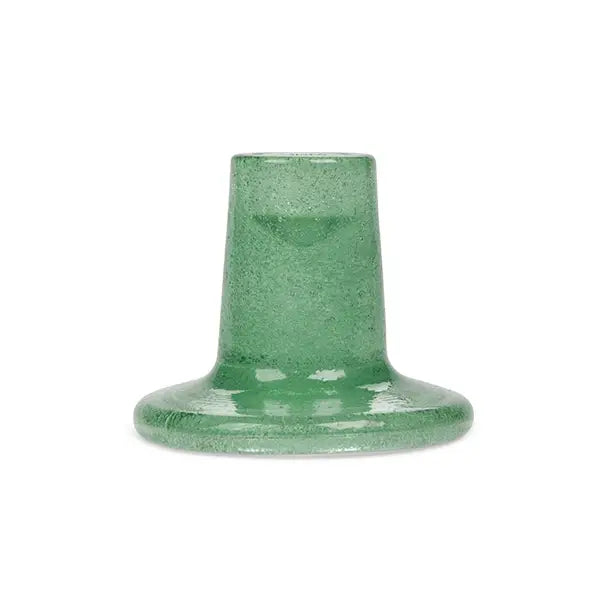 Glass Candle Holder - Jade Green