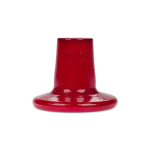 Glass Candle Holder - Guardsman Red