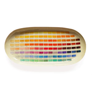 Oval Enamel Trinket Tray - Nomenclature of Colours