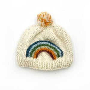 Knitted Rainbow Hat