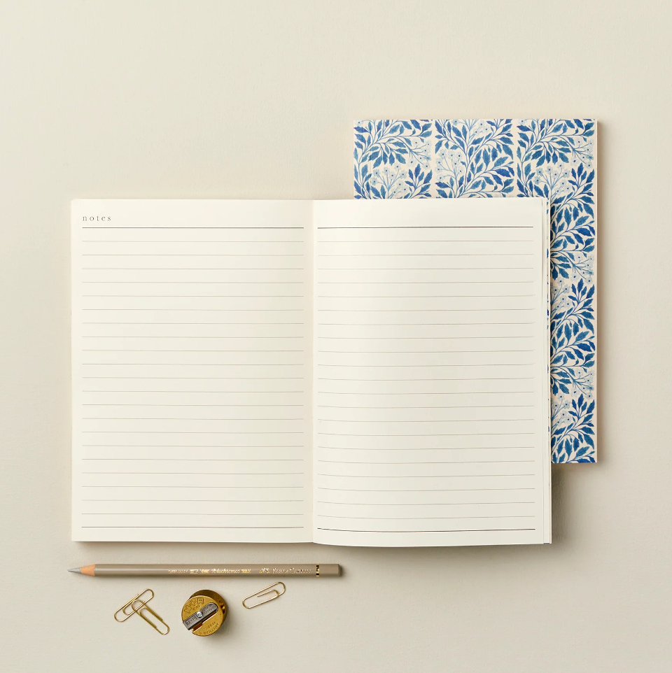 Blue Flora Weekly Planner