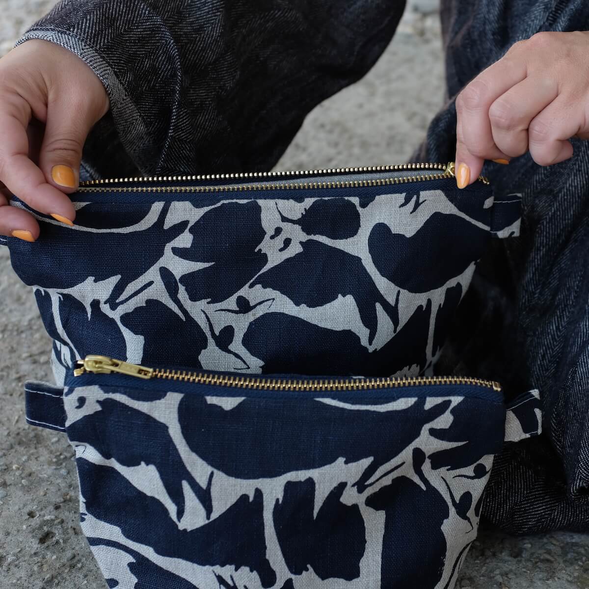 Large Wash Bag - Navy