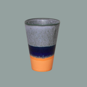 Vase / Tumbler - Denim, Cobalt & Tangerine Ombre