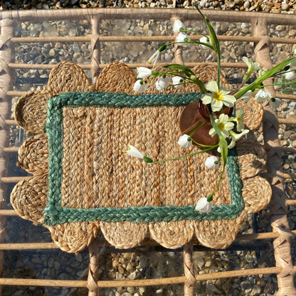 Green Jute Table Mat