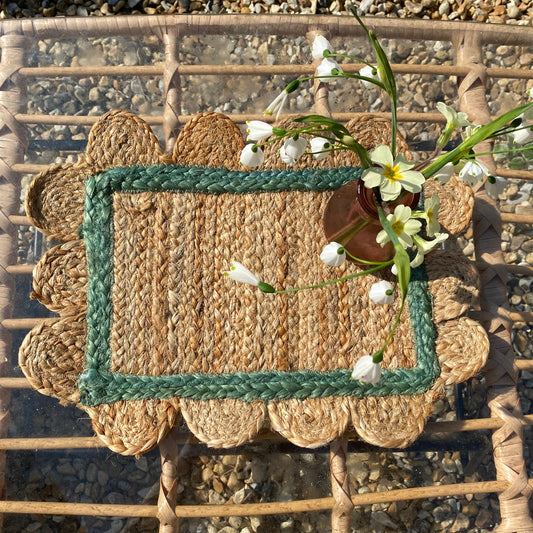 Green Jute Table Mat