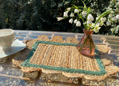 Green Jute Table Mat