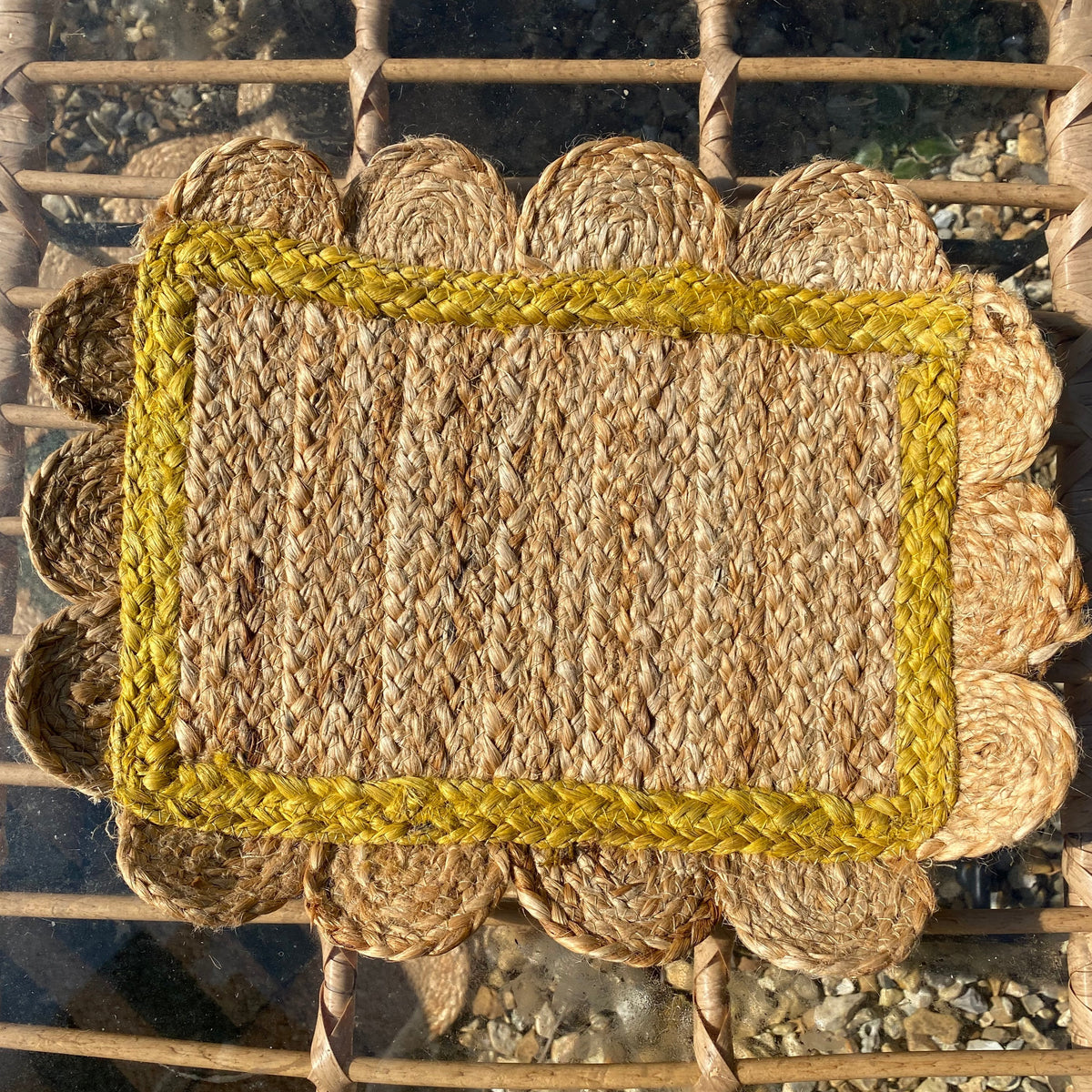 Ochre Jute Table Mat