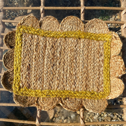 Ochre Jute Table Mat