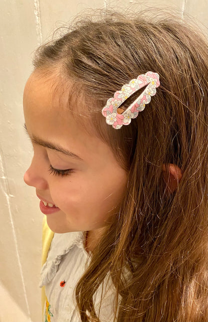 Liberty Fabric Hair Clips - Ffion