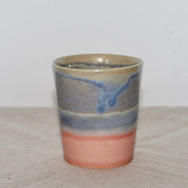 Handleless Mug - Lavender Blue and Rose Ombre