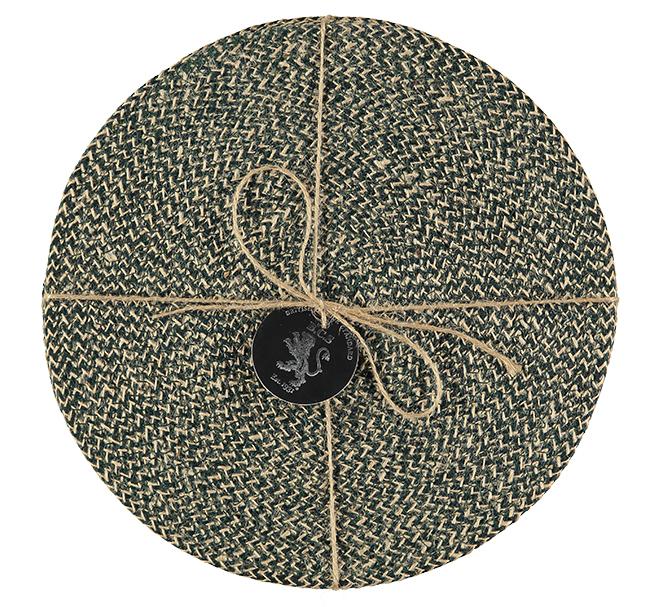 Jute Placemats - Olive Green