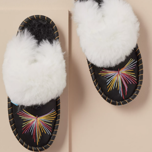 Mule Slippers - Rainbow