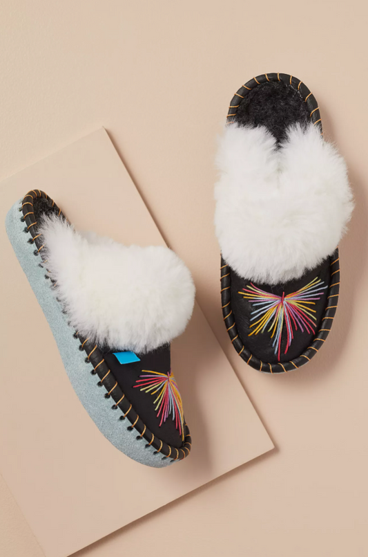 Mule Slippers - Rainbow