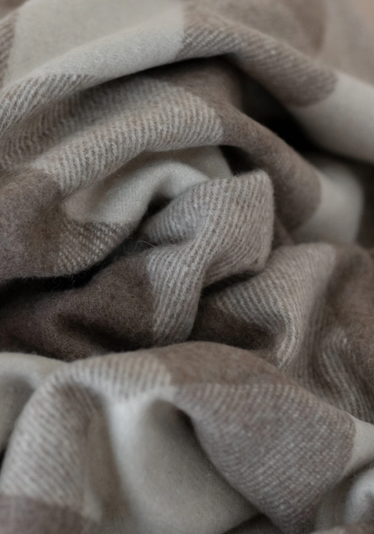Recycled Wool Blanket in Jacob Tartan
