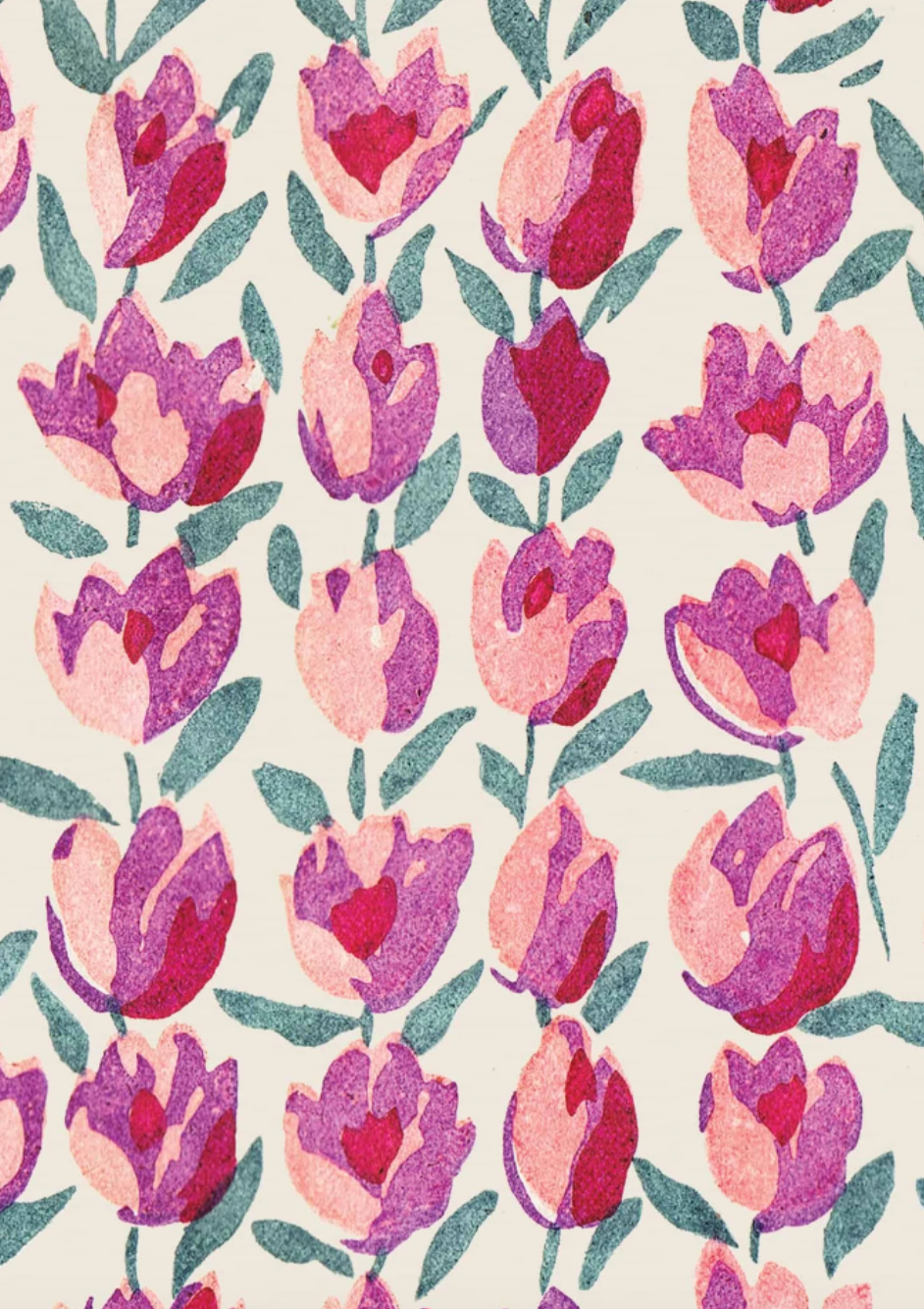 No.014 - Tulip Kisses - Vintage Archive Poster Print