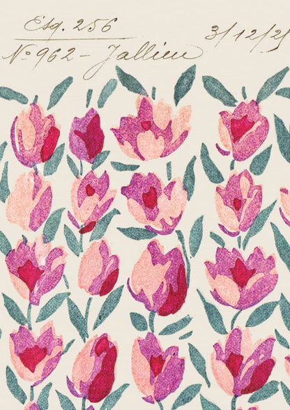 No.014 - Tulip Kisses - Vintage Archive Poster Print