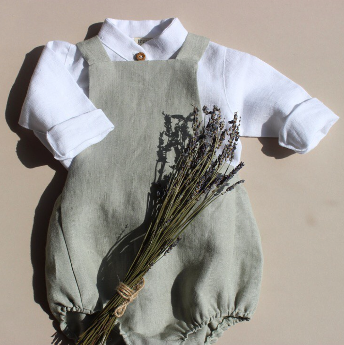 Bohdi Romper - Aloe Linen