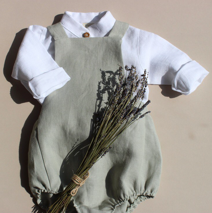 Bohdi Romper - Aloe Linen