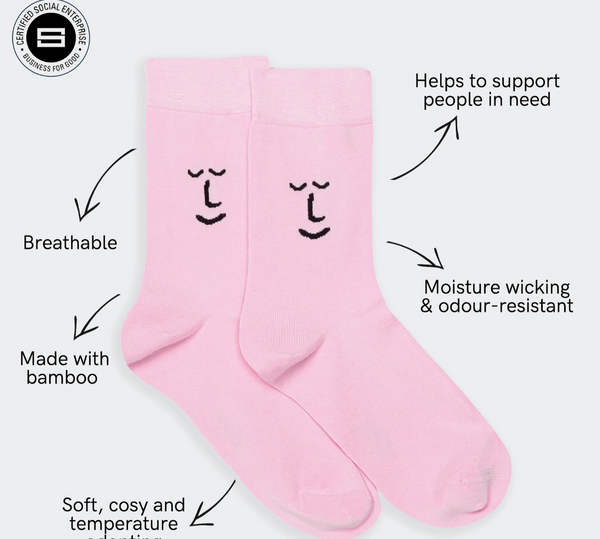 Think Pink Bamboo Socks