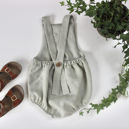 Bohdi Romper - Aloe Linen