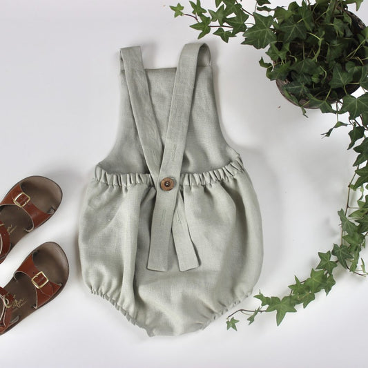 Bohdi Romper - Aloe Linen