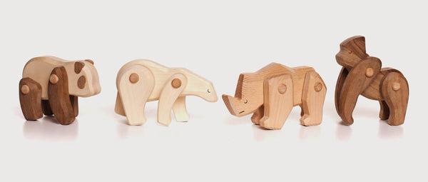 Rhino Wooden Toy