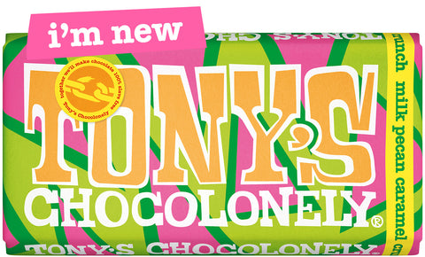 Tony's Milk Pecan Caramel Crunch  - 180g